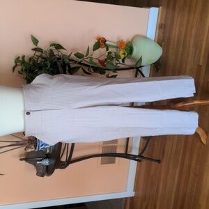 Beige Ladies Stretch Pants Slim Ankle 16